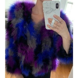 Cropped authentic Feather jacket